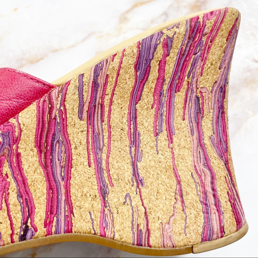 SKETCHERS Y2K Platform Cork Wedge Sandals Size 8.5 - Picture 6 of 10